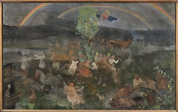 L arche - The Ark, by Arosenius, Ivar (1878-1909). Tempera on canvas