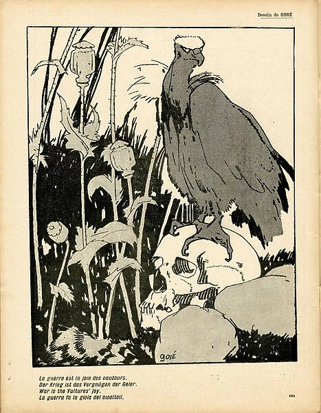 L Assiette au Beurre, number 324, Satirique en couleurs, 1907_6_15: Antimilitarism, War, Pacifism - Vulture