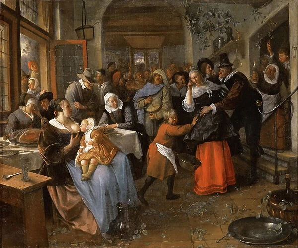 L epoux trompe - The Cuckold Bridegroom - Jan Havicksz Steen (1626-1679)
