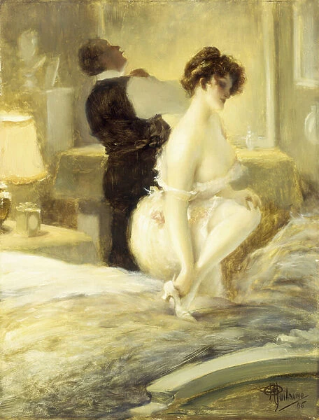 L Intimite, 1906 (oil on panel)
