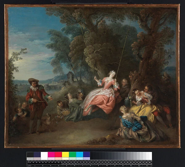 La Balancoire, before 1736 (oil on canvas)