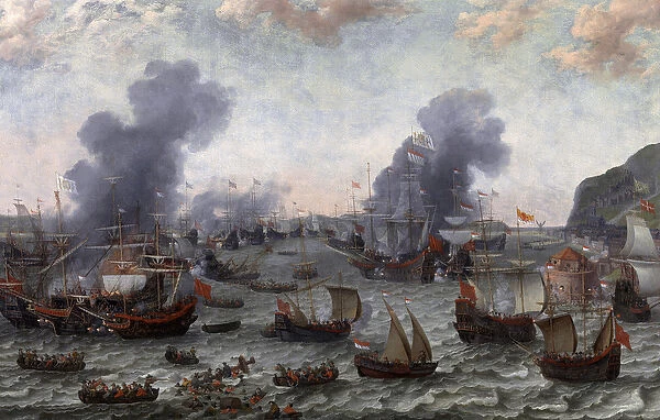 La bataille de Gibraltar durant la guerre de Quatre-Vingts Ans