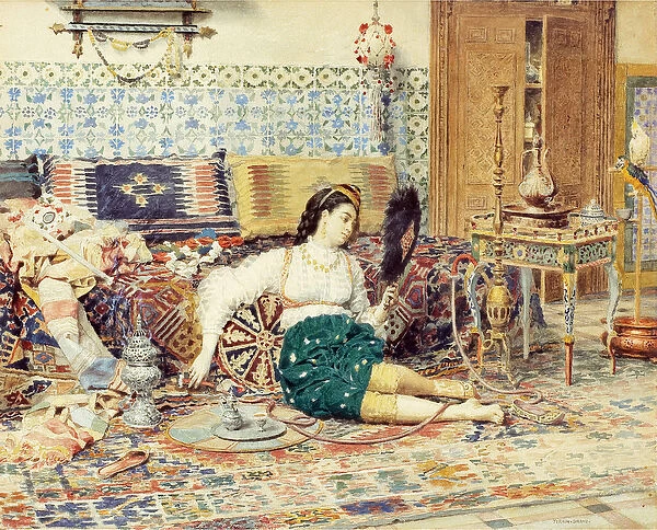 La belle orientale par Firmin-Girard (Firmin Girard), Francois Marie (1838-1921)