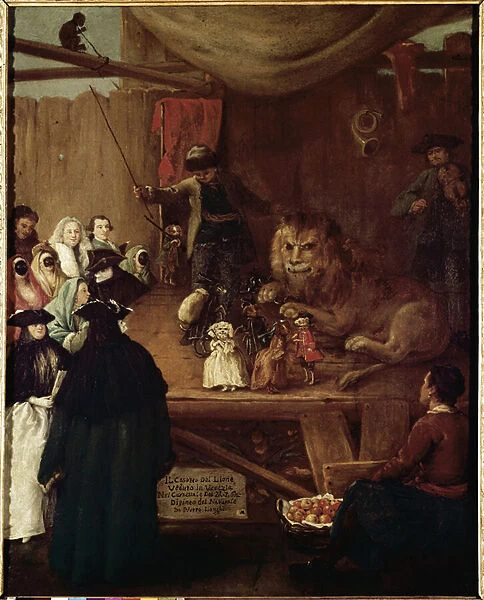 La cabane du lion - Il casotto del leone, 1762, di Pietro Longhi (1701-1785)