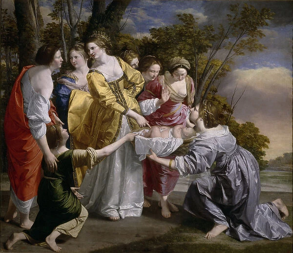 La decouverte de Moise - The Finding of Moses - Peinture de Orazio Gentileschi (1563-1638