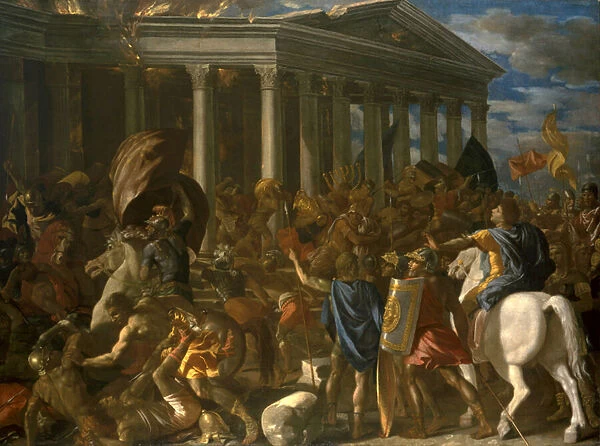 La destruction du temple de Jerusalem - The Destruction of the Temple of Jerusalem, by Poussin, Nicolas (1594-1665). Oil on canvas, 1625-1626. Israel Museum, Jerusalem