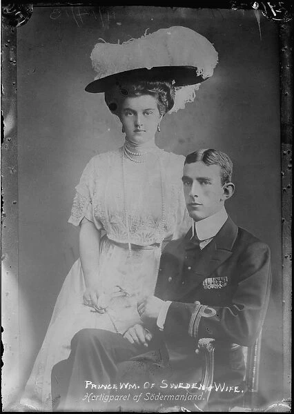 La grande duchesse Marie Pavlovna Romanova (1890-1958) et le prince Guillaume de Suede