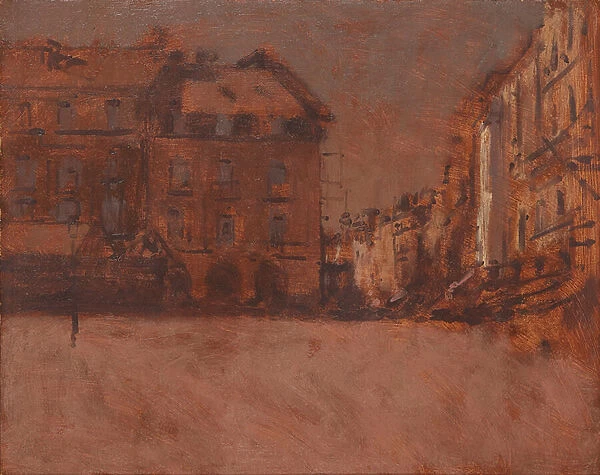 La Grande Rue, Dieppe (oil on canvas)