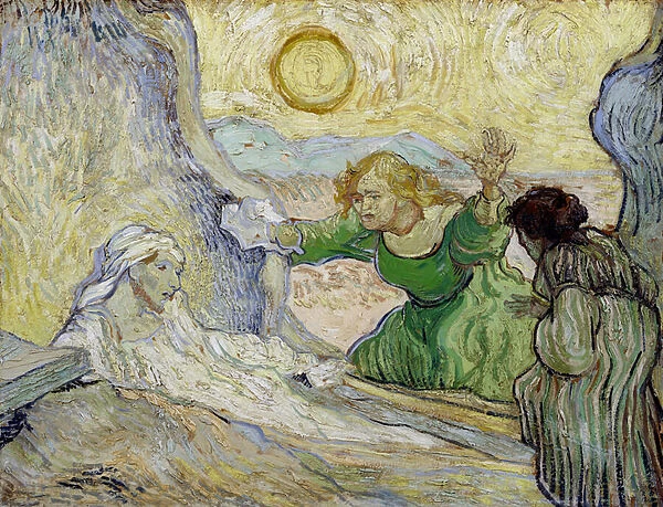 'La resurrection de Lazare'(The Raising of Lazarus (after Rembrandt)) Peinture de Vincent van Gogh (1853-1890) d apres Rembrandt, 1890, Dim 50x65 cm Van Gogh Museum, Amsterdam