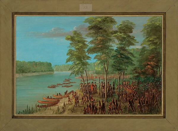 La Salle Taking Possession of the land at the Mouth of the Arkansas, March 10th 1682