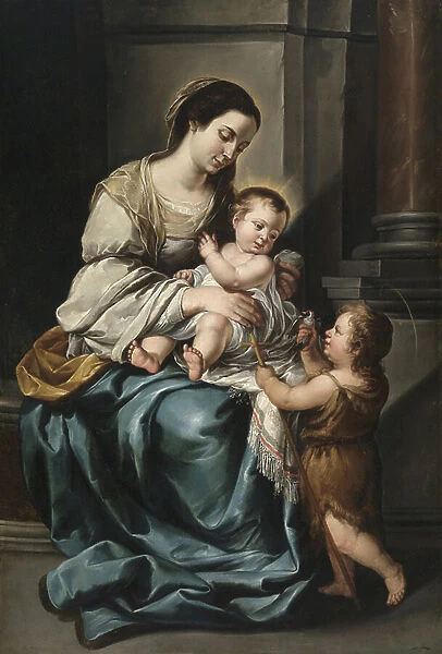 La Serrana or, Madonna and Child with the infant St. John (oil on canvas)