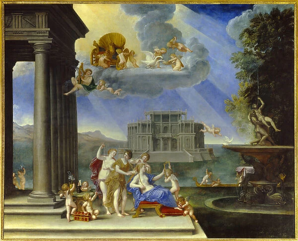 La toilette de Venus ou l Air Peinture de Francesco Albani dit l