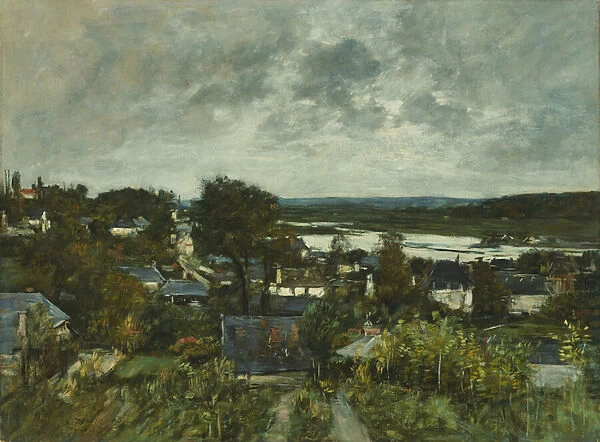 La Touques near Deauville, 1883 (oil on canvas)
