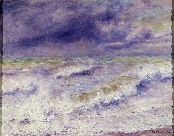 La vague. Peinture de Pierre Auguste Renoir (1841-1919), 1879. Chicago, Art Institute