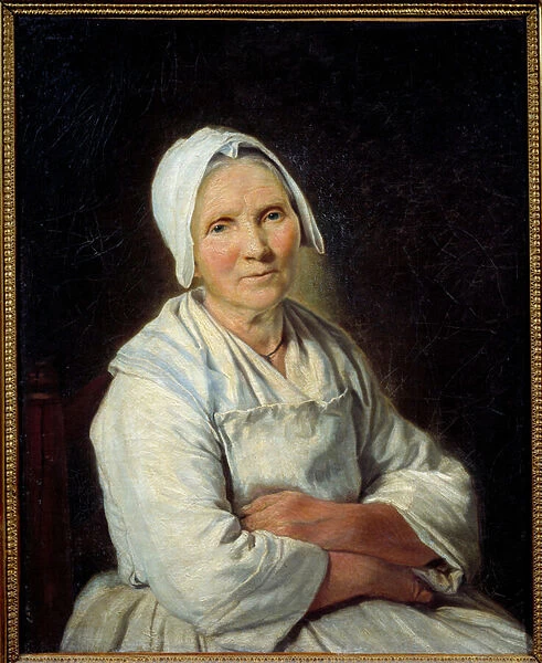 La vieille Painting by Francoise Duparc (1705-1778) 18th century Sun
