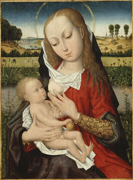 La Vierge allaitant l enfant Jesus - The Virgin suckling the Child