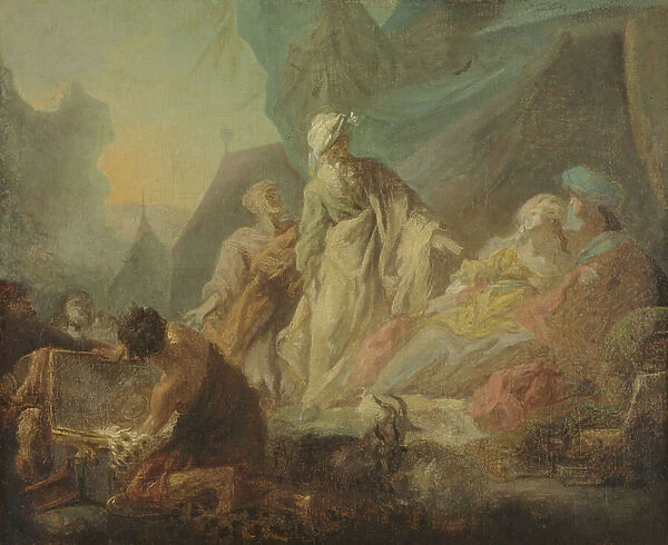 Laban Searching for His Stolen Gods, 1753 (oil on canvas)