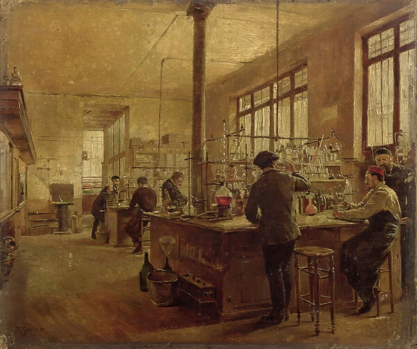 The Laboratory, 1887 (oil on canvas)
