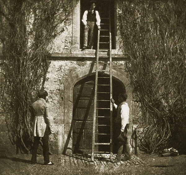 The ladder, April 1844 (salt paper print from calotype negative)