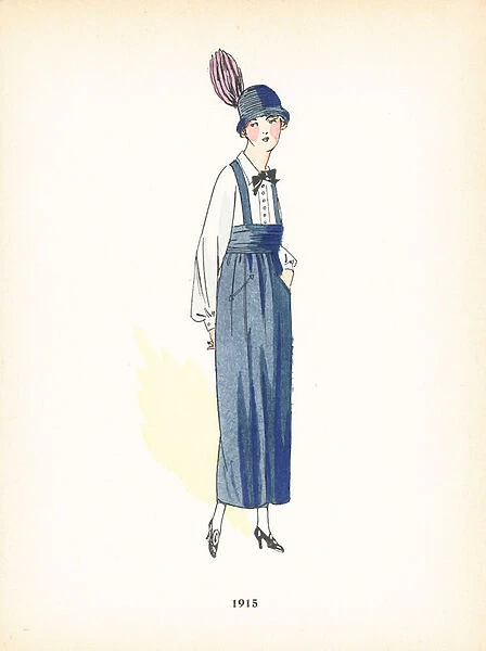 Ladies fashion, 1915 (colour litho)