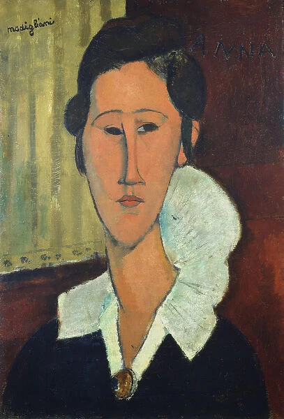Lady with a collar, or Anna Zborowska, 1917 (oil on canvas)