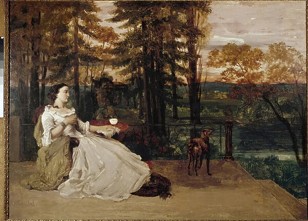 The Lady of Frankfurt (oil on canvas, 1858)