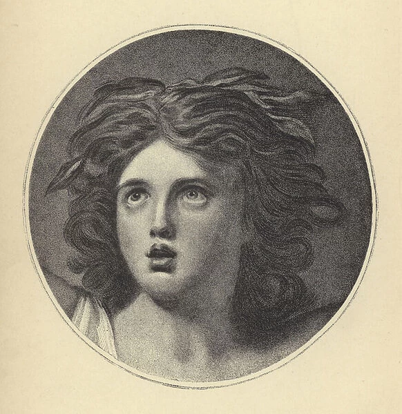 Lady Hamilton as Cassandra (engraving)