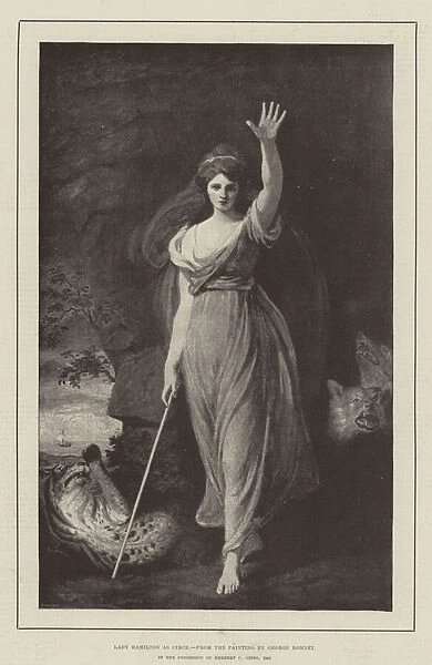 Lady Hamilton as Circe (engraving)