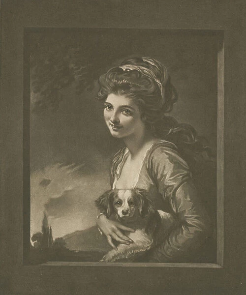 Lady Hamilton as 'Nature'(litho)