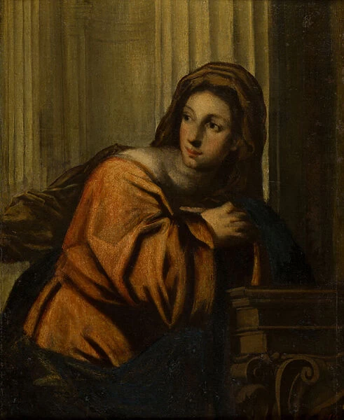 A lady identified as the Magdalene, c. 1623-78 (Oil on canvas glued to a wooden panel)