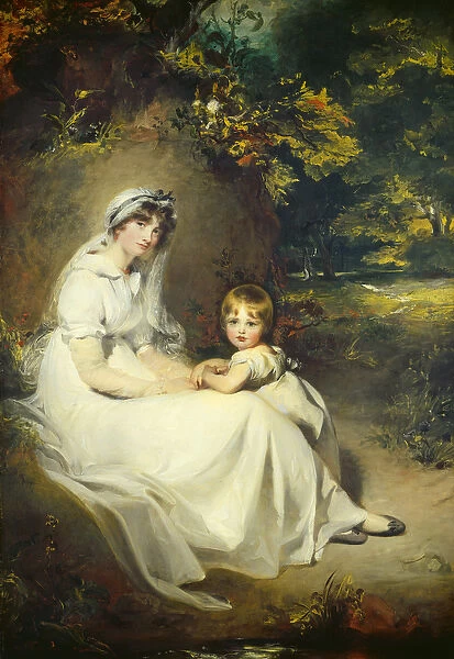 Lady Mary Templetown and Her Son, 1802 (oil on canvas)