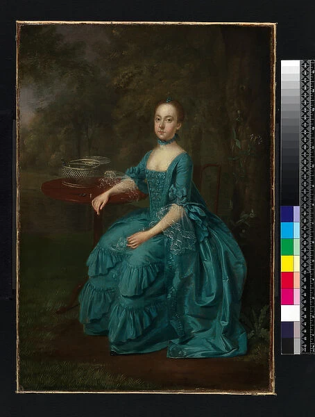 Lady Milner (nee Miss Mordaunt), 1760 (oil on canvas)
