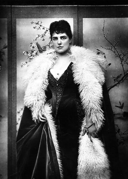 Lady Randolph Churchill, 1888 (b  /  w photo)