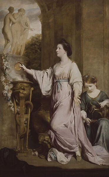Lady Sarah Bunbury Sacrificing to the Graces, 1763-65 (oil on canvas)