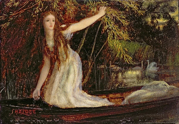 The Lady of Shalott (oil on board)