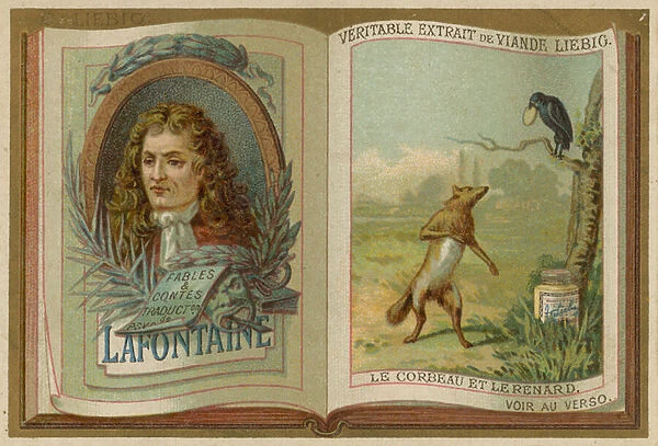 Lafontaine: Le Corbeau et Le Renard (chromolitho)