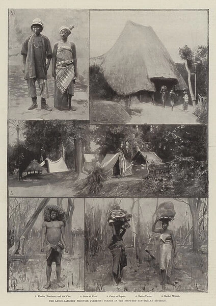 The Lagos-Dahomey Frontier Question, Scenes in the Disputed Hinterland District (litho)