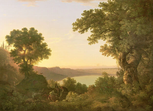 Lake Albano, Italy, 1777 (oil on canvas)