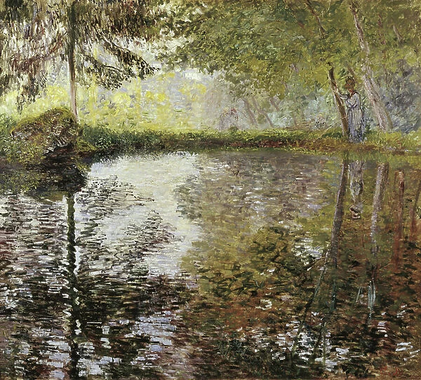 The Lake at Montgeron, France, 1876-77 (oil on canvas)
