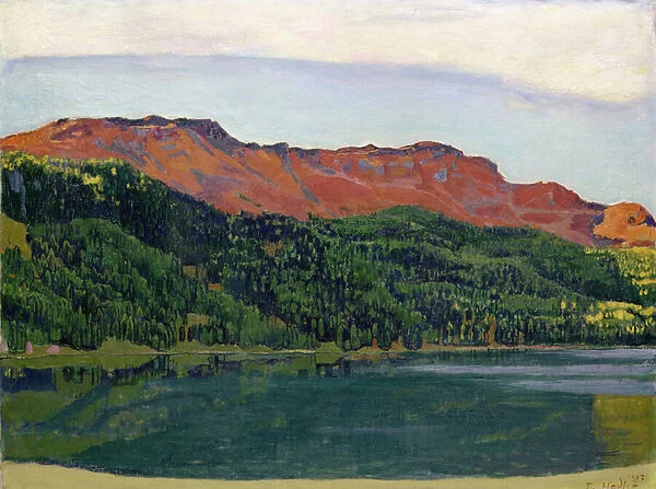 Lake Silvaplana with Piz Corvatsch, 1907 (oil on canvas)
