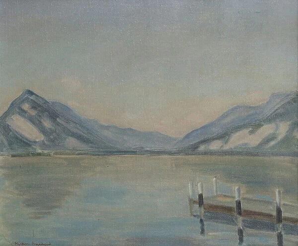 Lake Thun (oil on canvas)