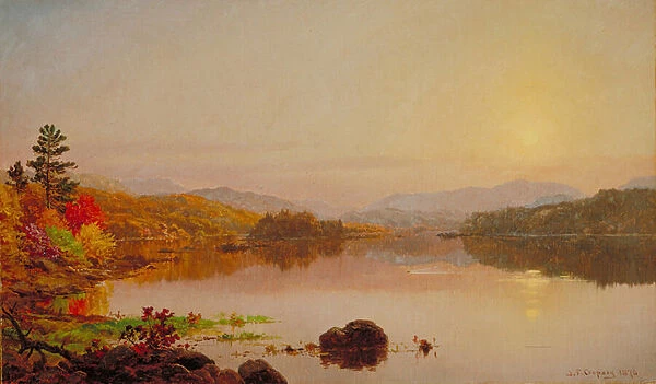Lake Wawayanda, 1876 (oil on canvas)