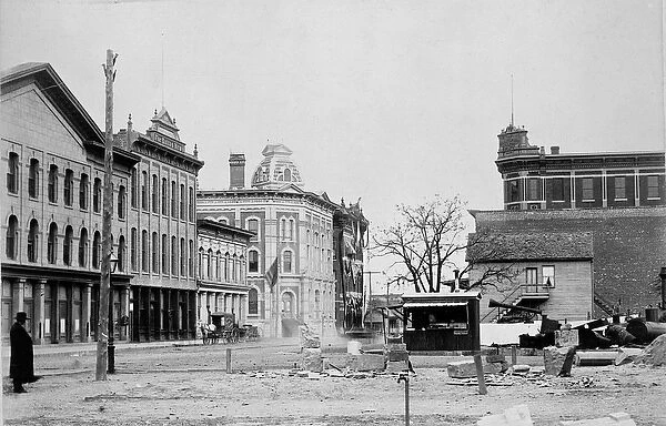 Lamar and Commerce Streets, Dallas, c. 1890 (b  /  w photo)