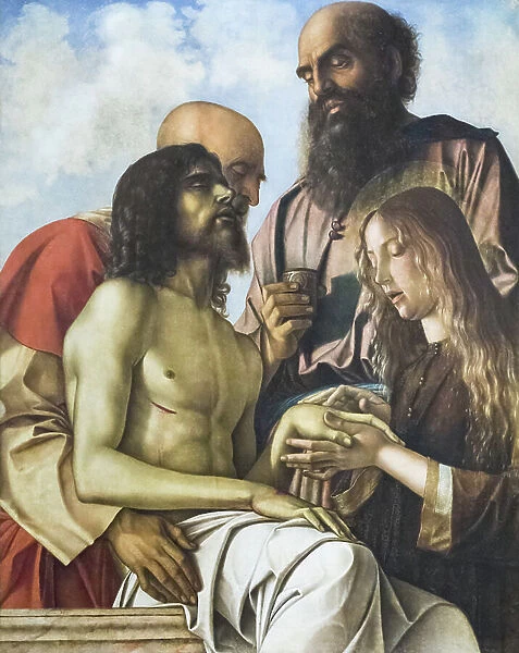 Lament over the Dead Christ, c. 1473-76 (oil on panel)