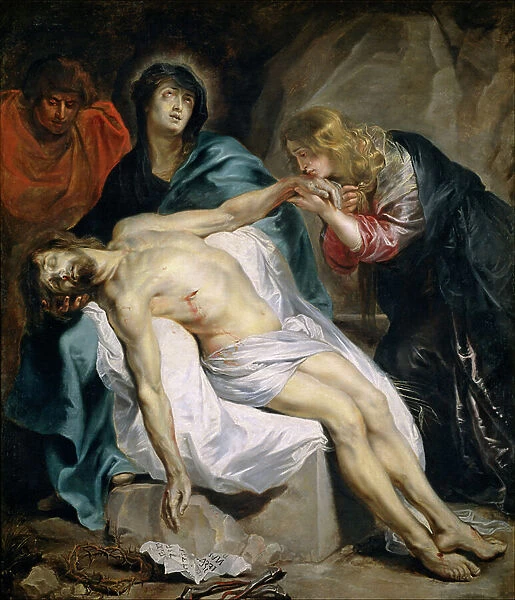 The Lamentation, 1618-20 (oil on canvas)