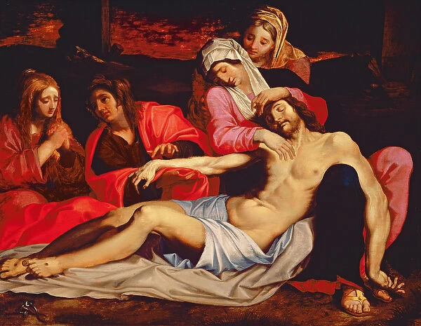 The Lamentation of Christ (oil on panel)