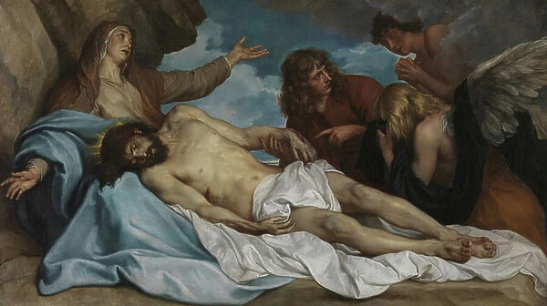 The Lamentation over the Dead Christ, 1635 (oil on canvas)