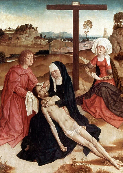 Lamentation Over The Dead Christ, c. 1444 (oil on panel)