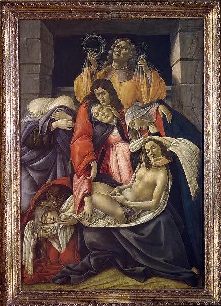 Lamentation over the Dead Christ, c. 1490-1500 (oil on wood)