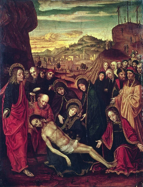 Lamentation of the Dead Christ (oil on panel)